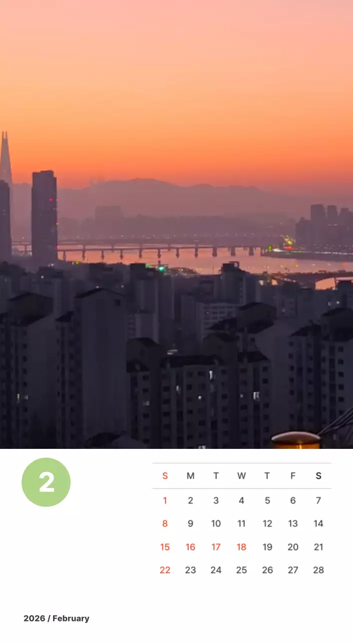 파스텔 컬러의 따뜻한 풍경 사진