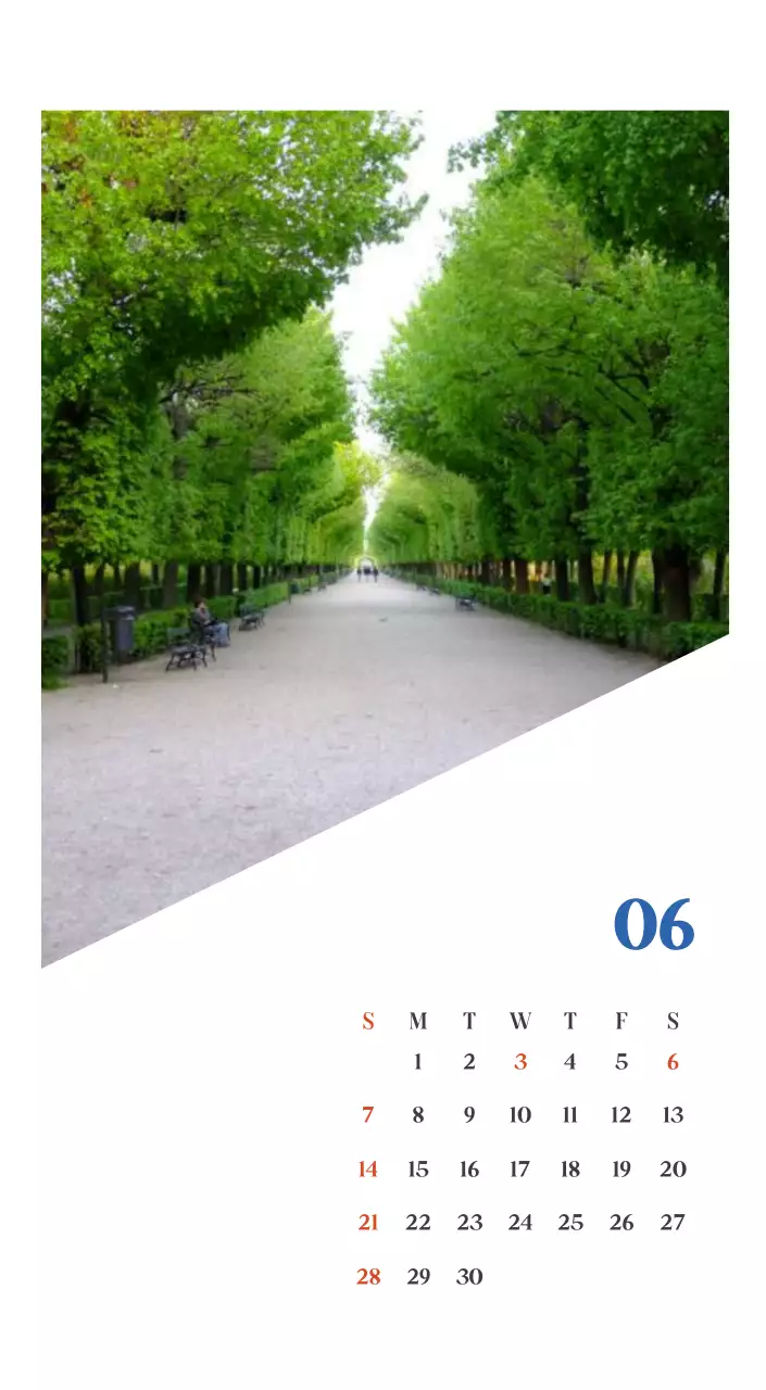 계절별 풍경 사진이 담긴 병원 달력