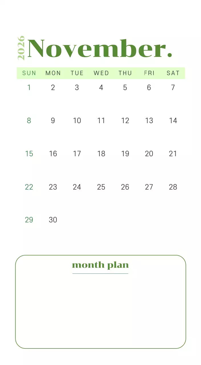 옐로우와 그린 배경에 청소년 일러스트가 담긴 달력