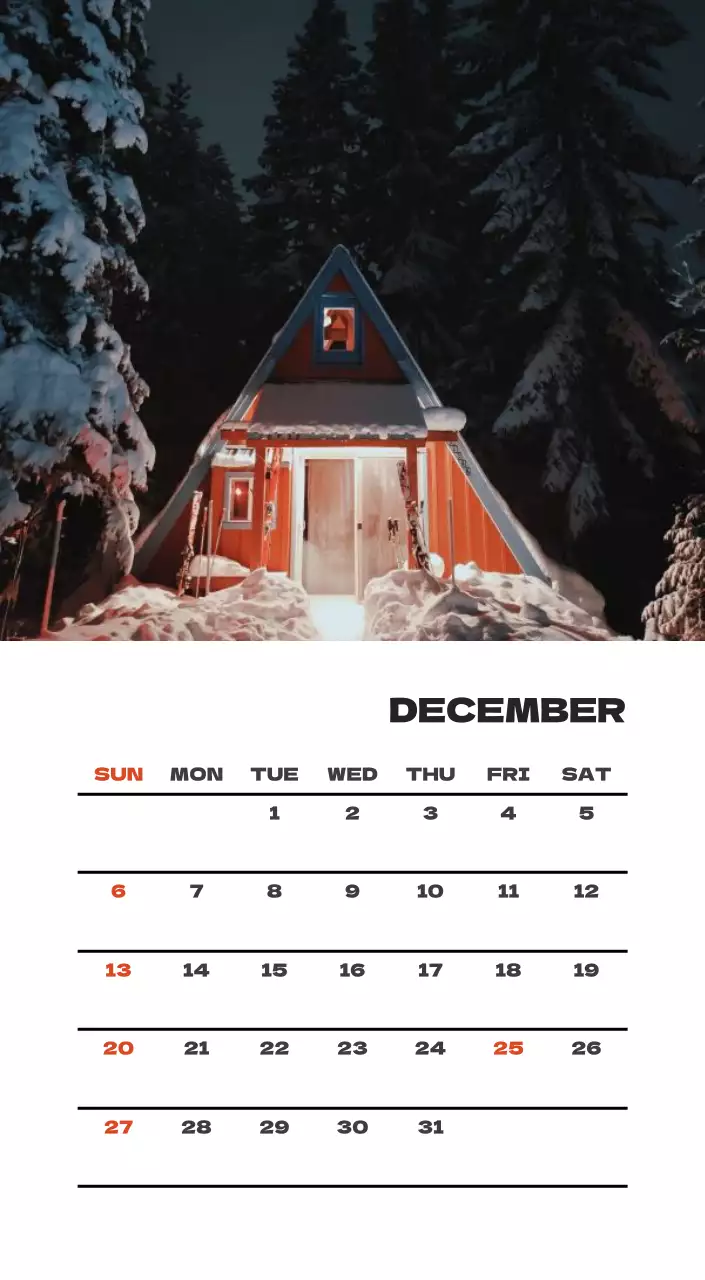 사계절 풍경의 여행 사진과 깔끔하고 과감한 텍스트 레이아웃의 연말 연시 기념 여행사 기업