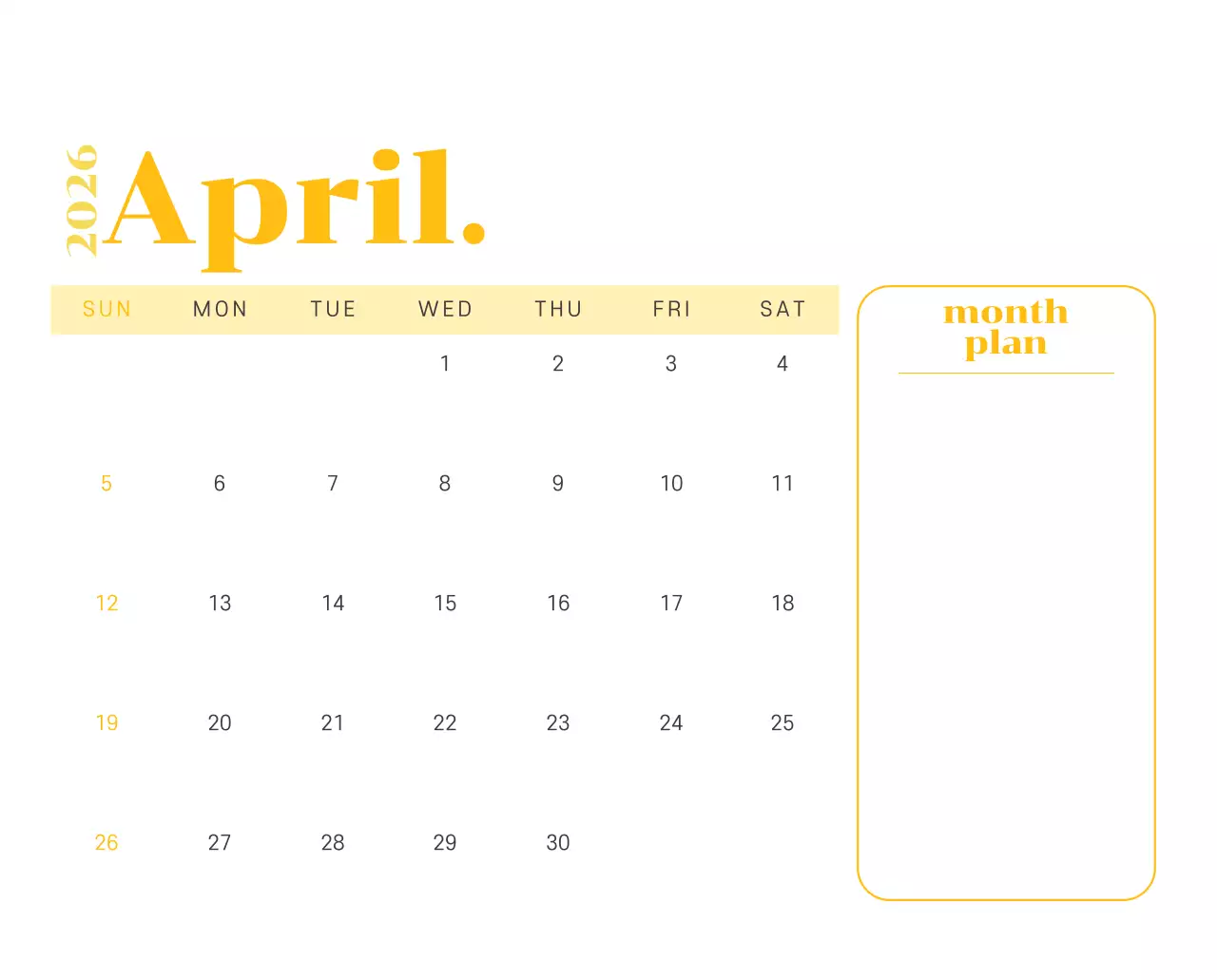 옐로우 그린 배경에 청소년 일러스트가 담긴 달력