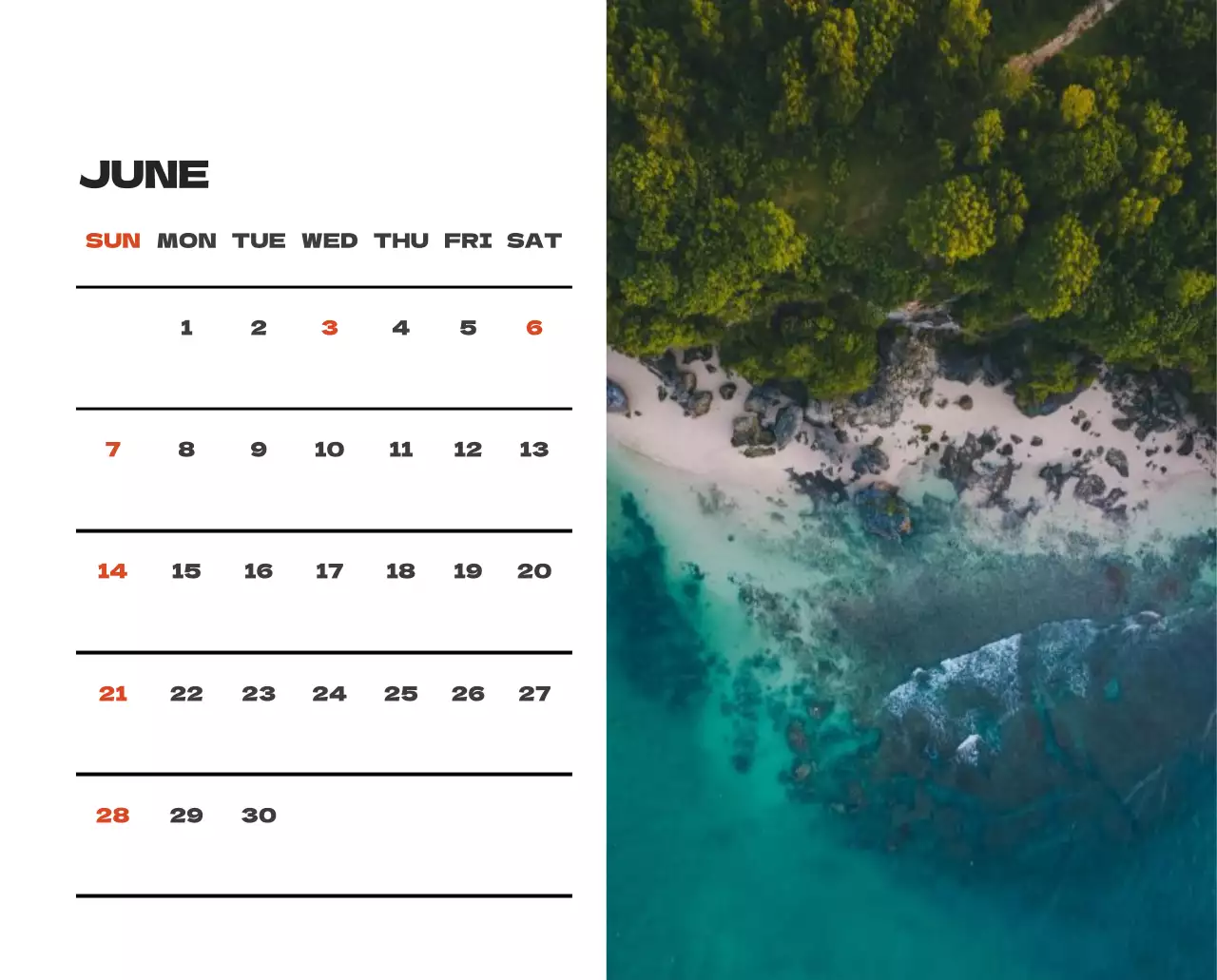 사계절 풍경의 여행 사진과 깔끔하고 과감한 텍스트 레이아웃의 연말 연시 기념 여행사 기업