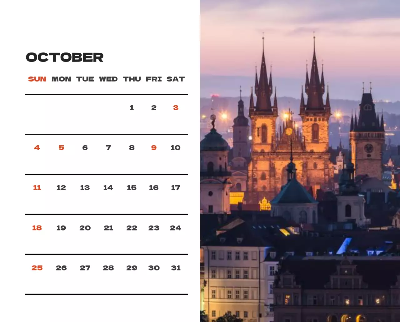 사계절 풍경의 여행 사진과 깔끔하고 과감한 텍스트 레이아웃의 연말 연시 기념 여행사 기업