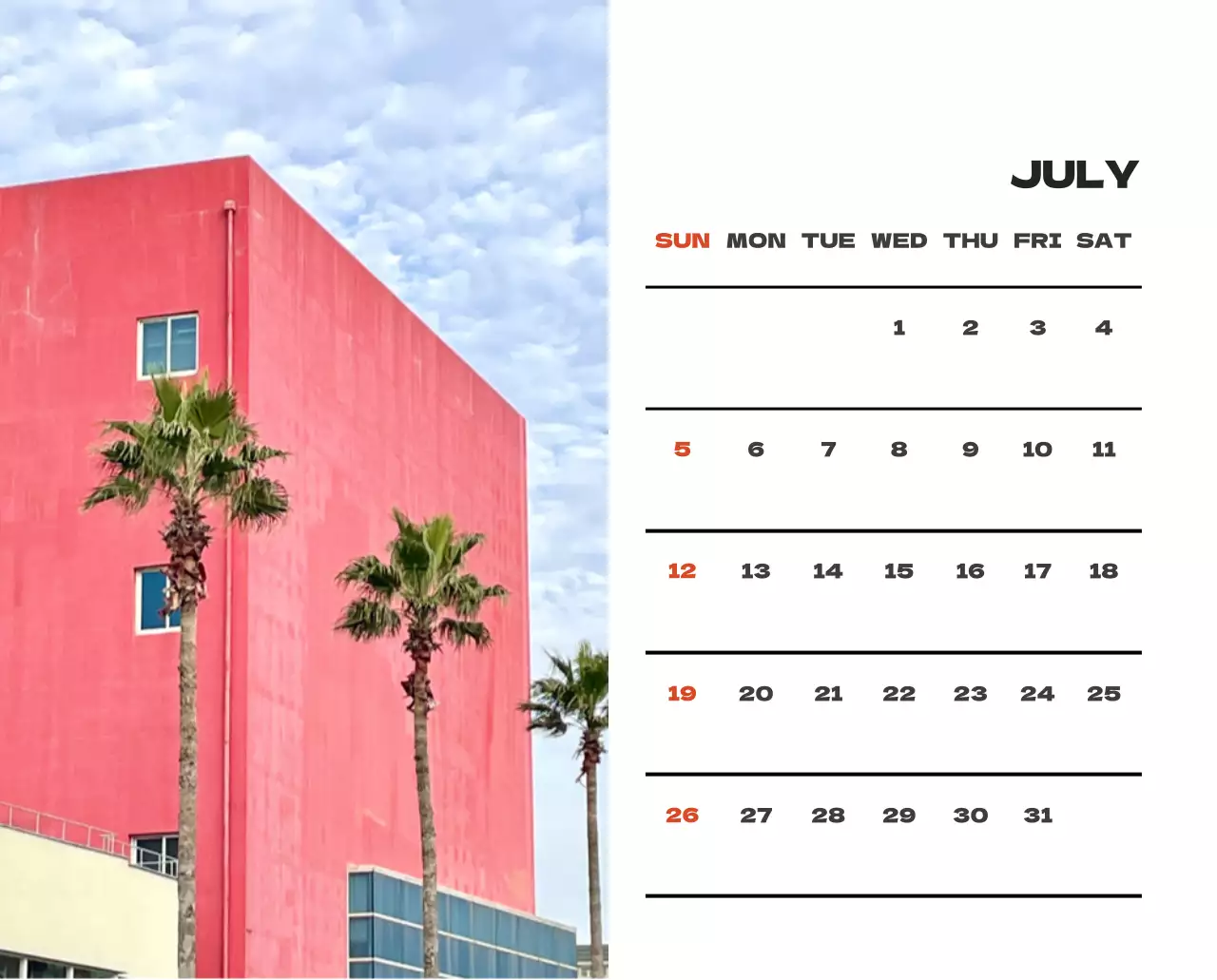 사계절 풍경의 여행 사진과 깔끔하고 과감한 텍스트 레이아웃의 연말 연시 기념 여행사 기업