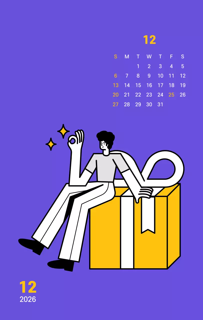 보라색 배경에 깔끔한 라인 일러스트