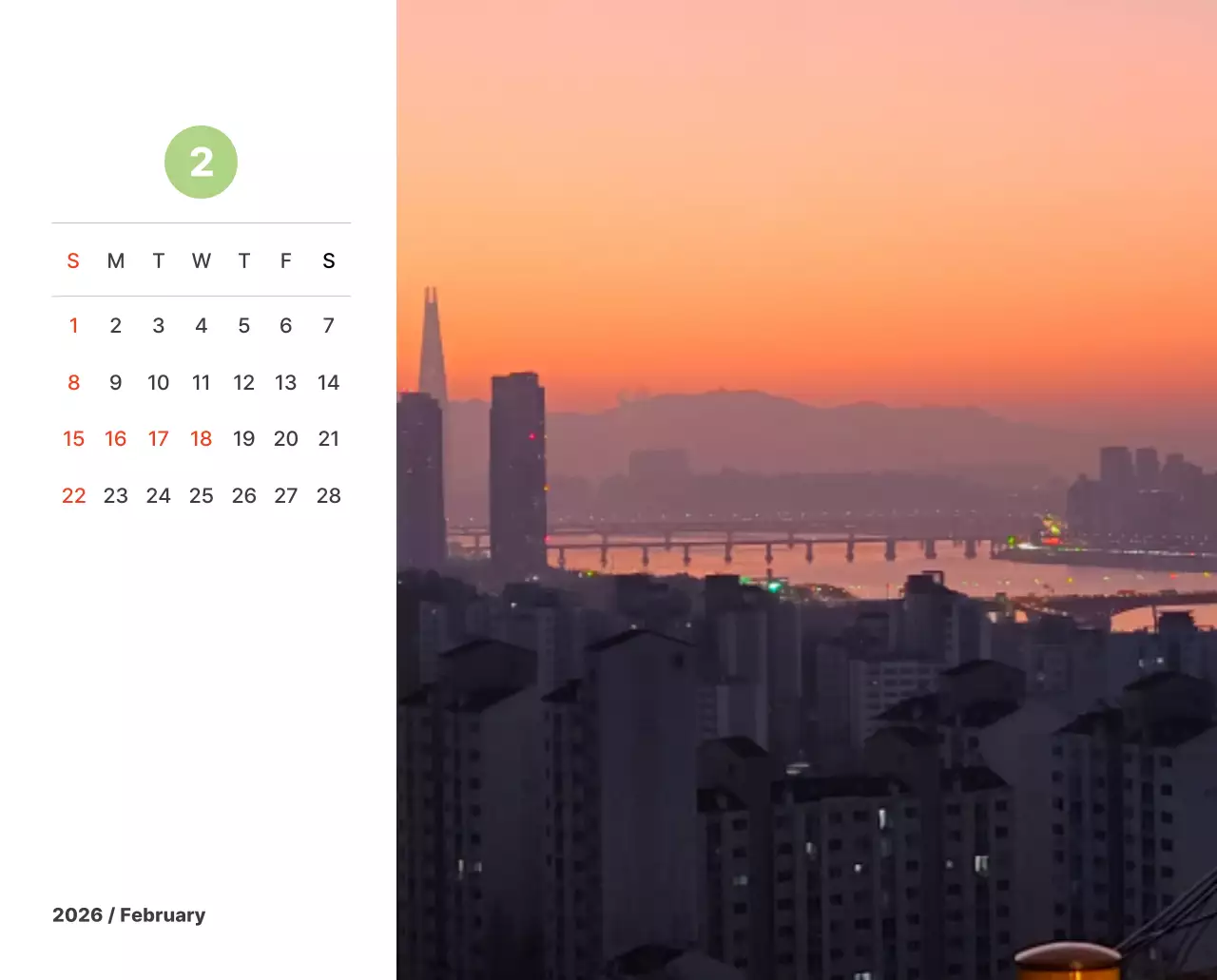 파스텔 컬러의 따뜻한 풍경 사진