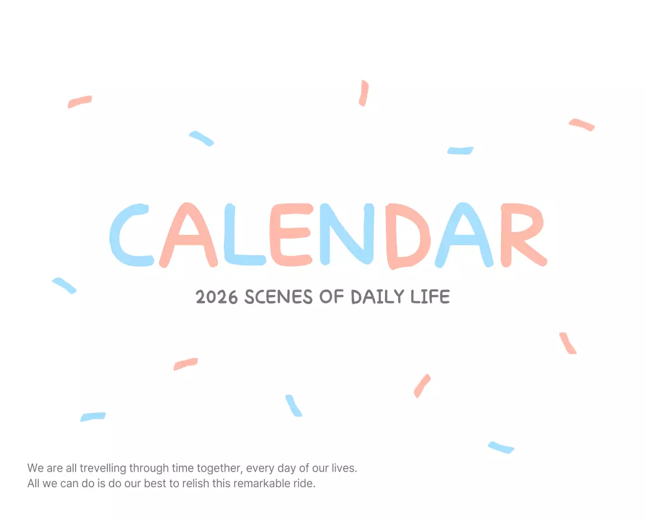 포근한 일러스트가 인상적인 귀여운 달력