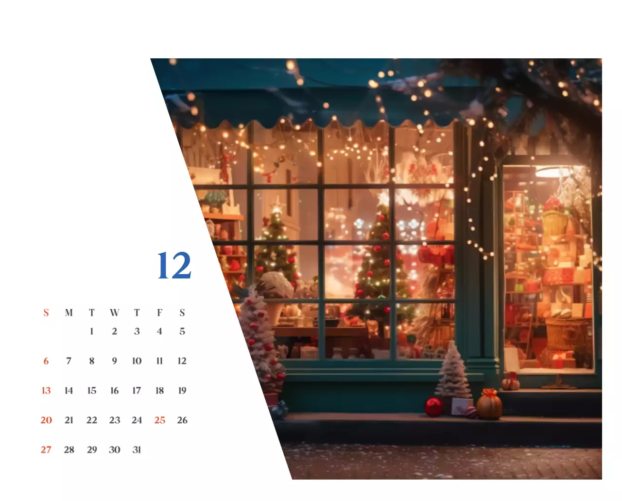 계절별 풍경 사진이 담긴 병원 달력