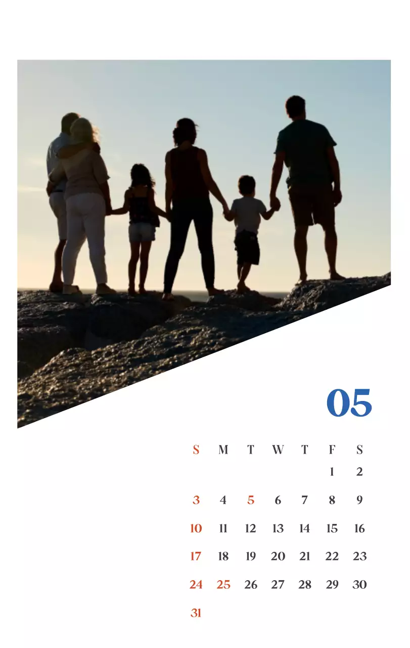 계절별 풍경 사진이 담긴 병원 달력