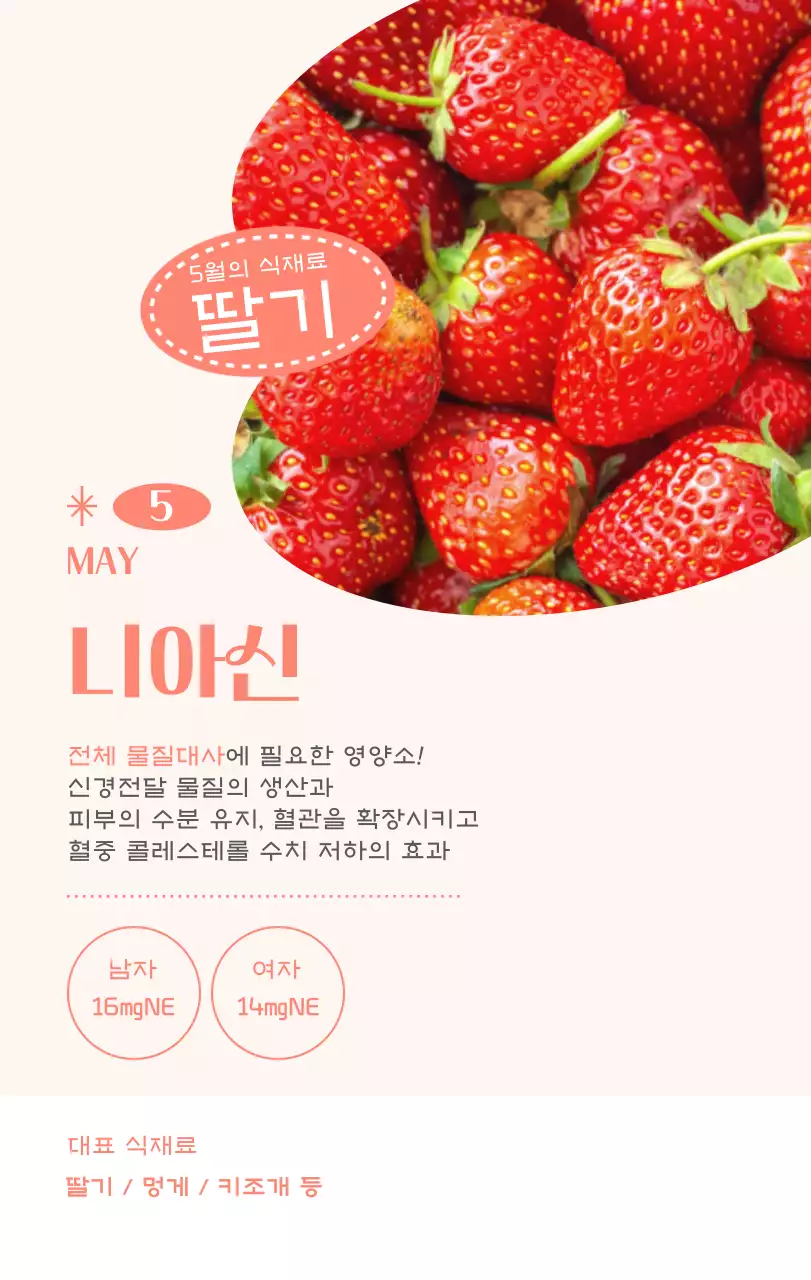 깔끔하고 알록달록한 컨셉의 병원 달력