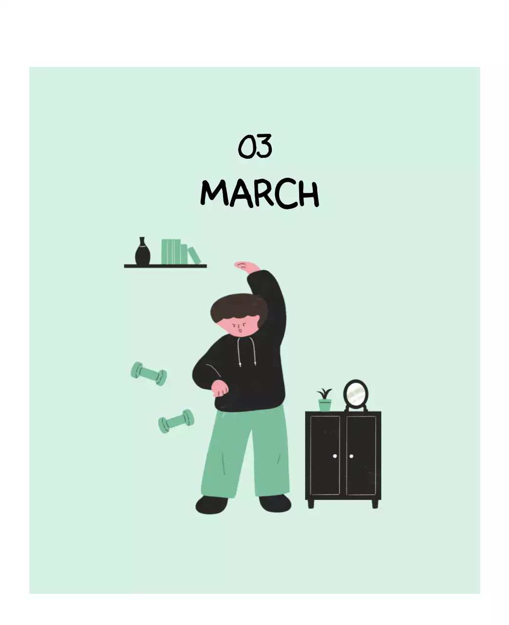 알록달록한 귀여운 일상 일러스트 컨셉