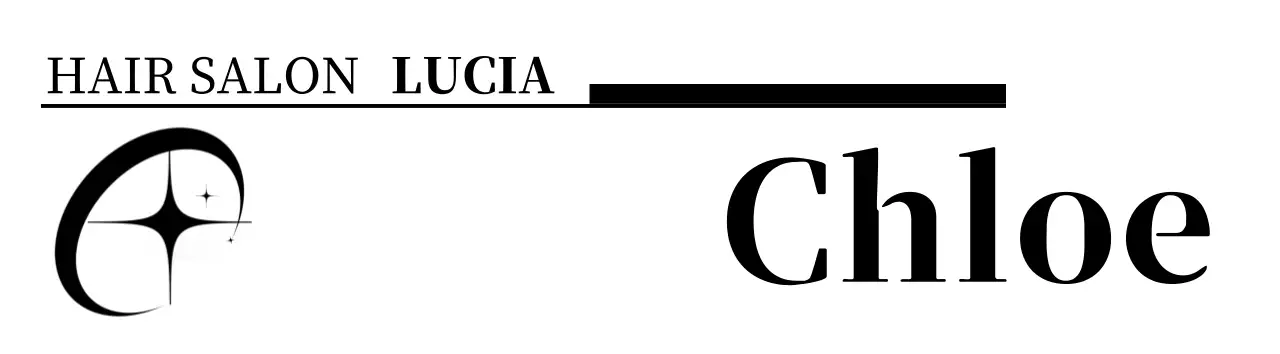 白黒 モダン 美容室 ロゴ サロンロゴ