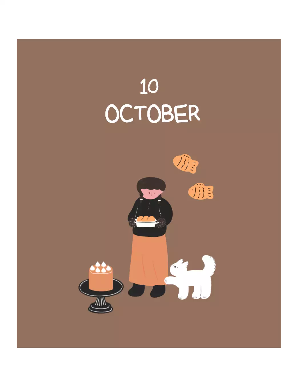 알록달록한 귀여운 일상 일러스트 컨셉