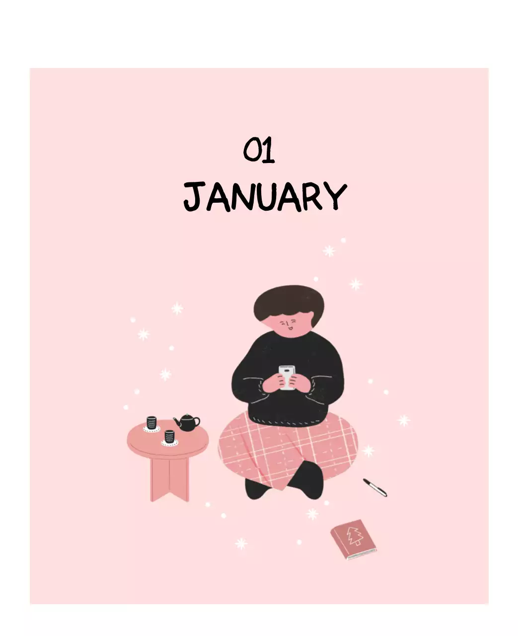 알록달록한 귀여운 일상 일러스트 컨셉