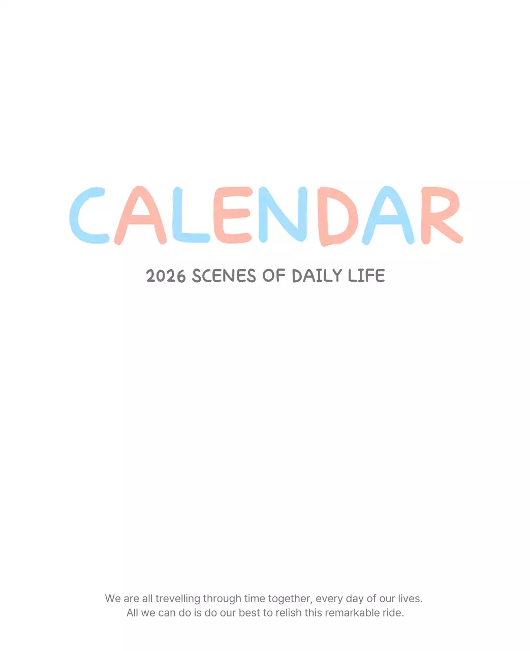 포근한 일러스트가 인상적인 귀여운 달력