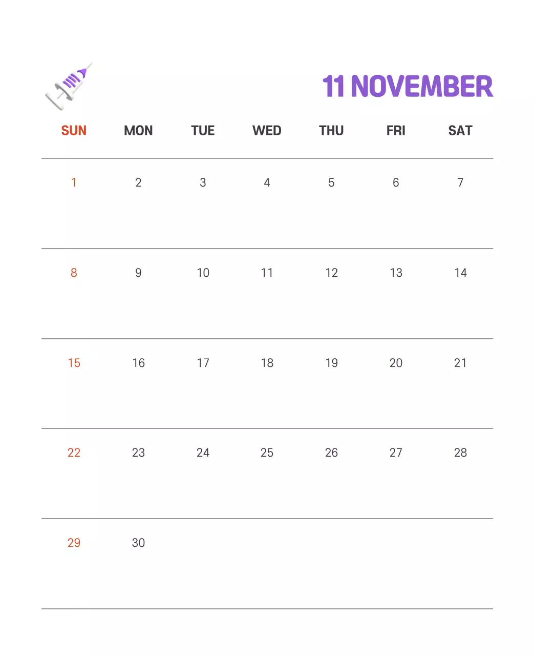 건강과 가족이 관련된 아기자기한 일러스트와 컬러로 포인트를 준 연말 연시 기념 병원