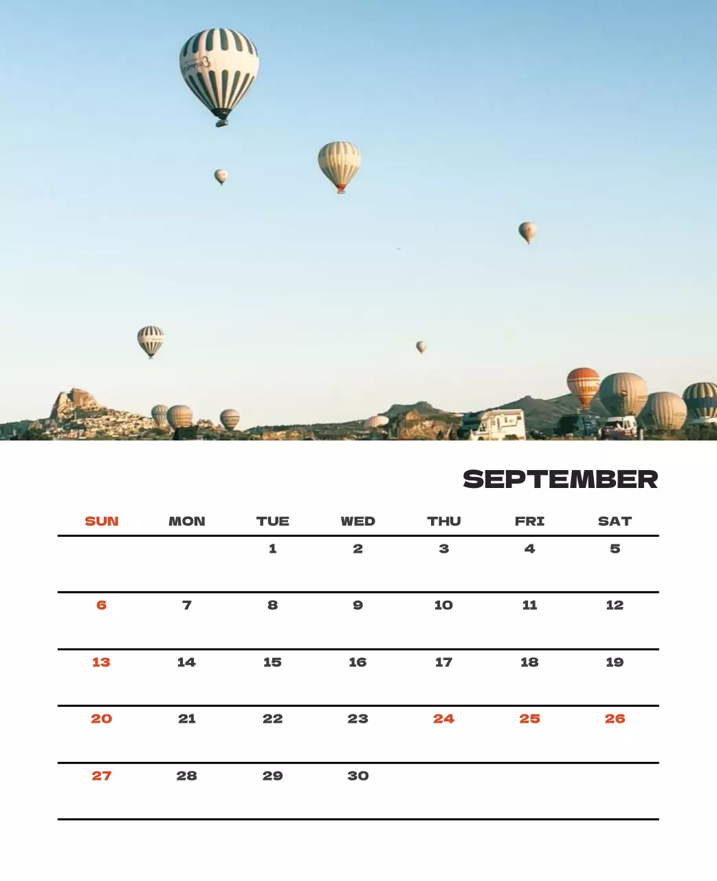 사계절 풍경의 여행 사진과 깔끔하고 과감한 텍스트 레이아웃의 연말 연시 기념 여행사 기업