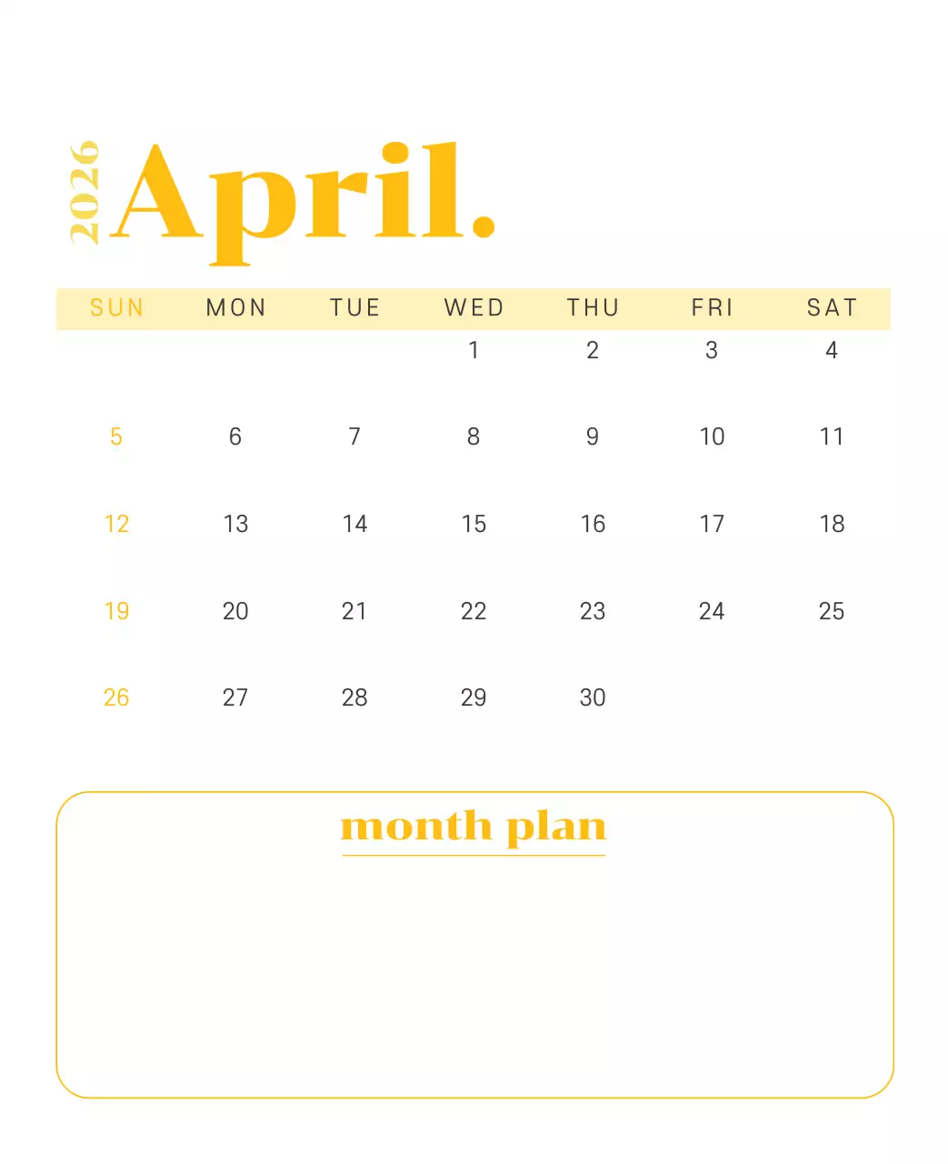 옐로우 그린 배경에 청소년 일러스트가 담긴 달력