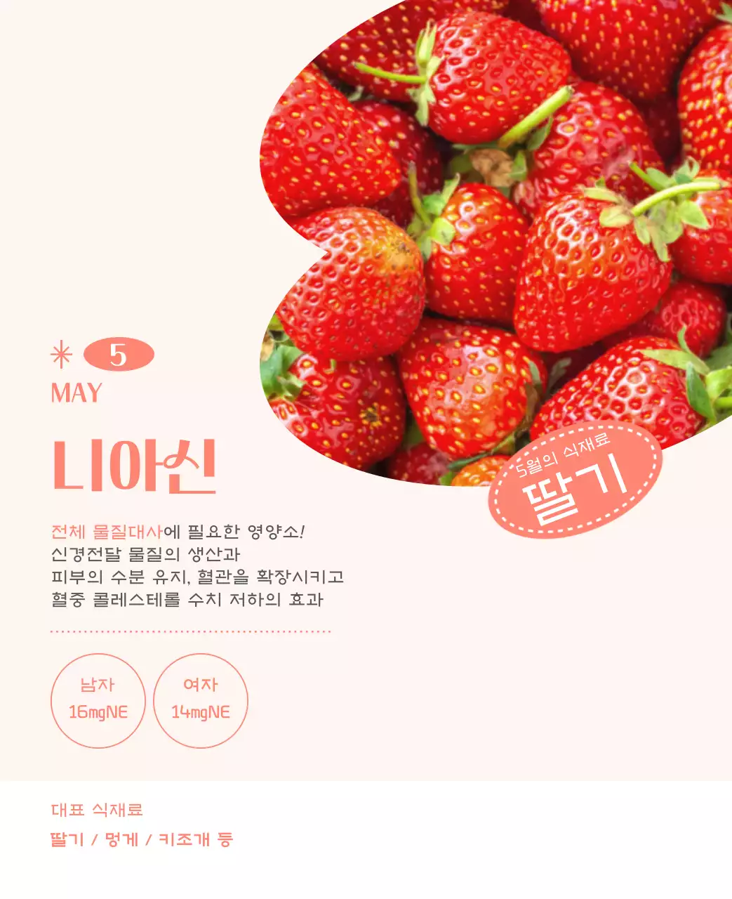 깔끔하고 알록달록한 컨셉의 병원 달력