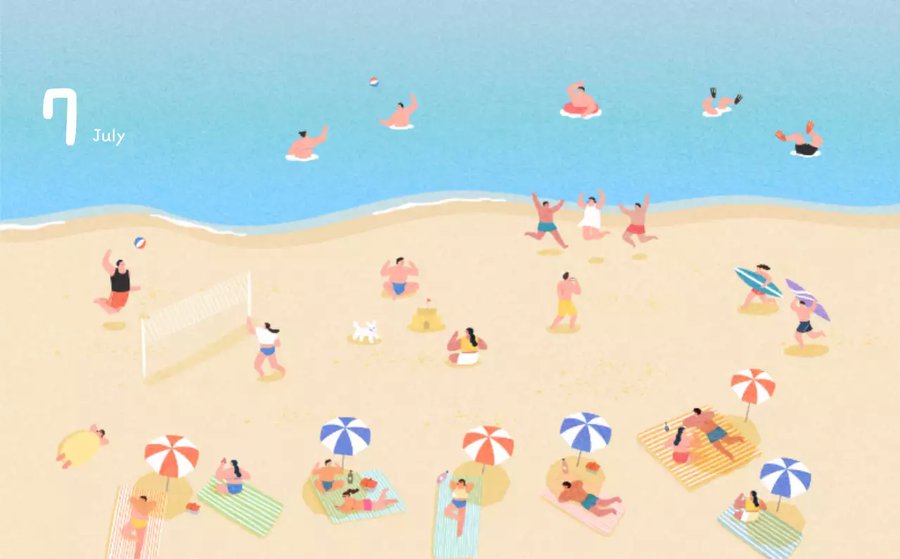 포근한 일러스트가 인상적인 귀여운 달력