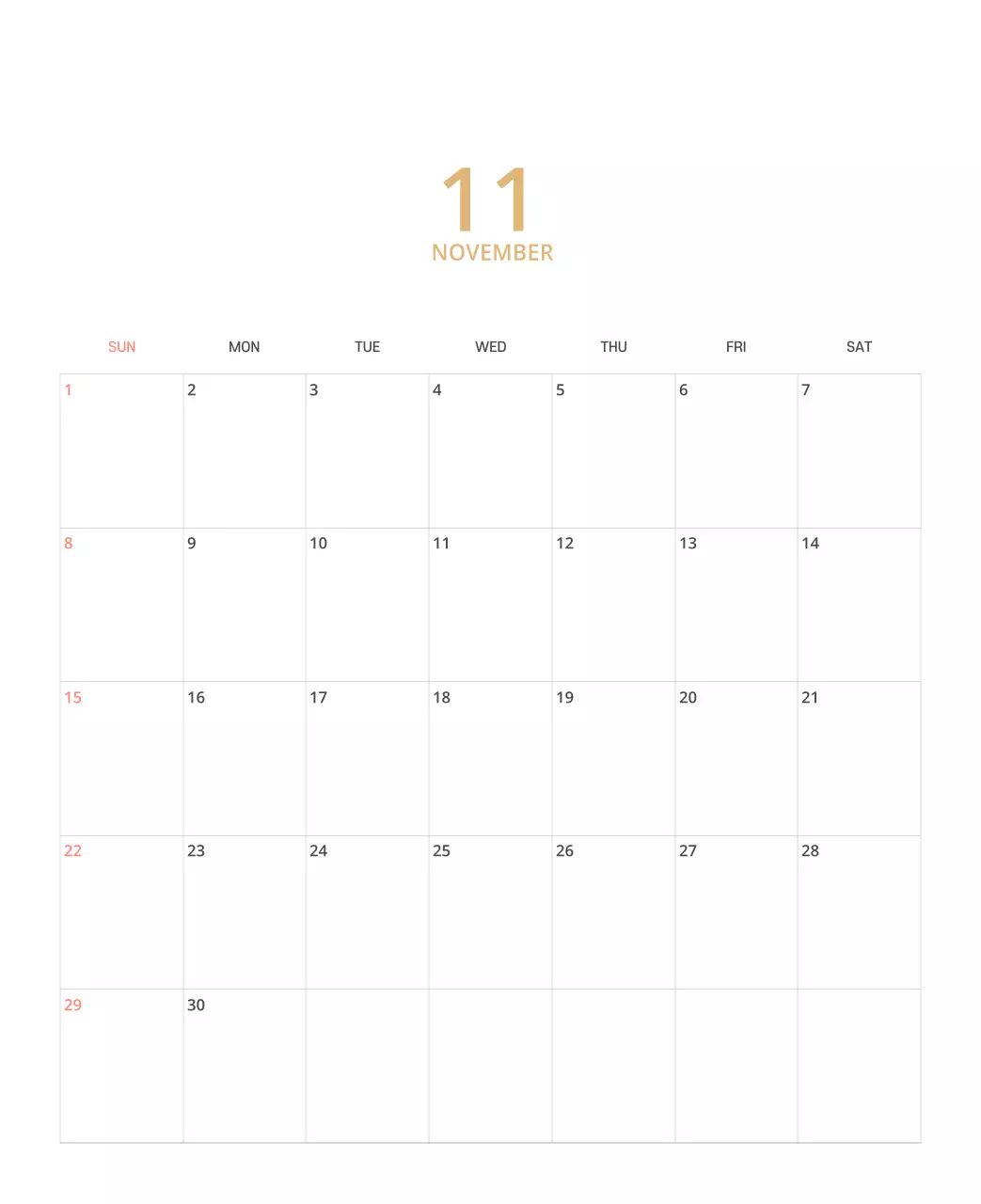 다양한 컬러의 일러스트 달력