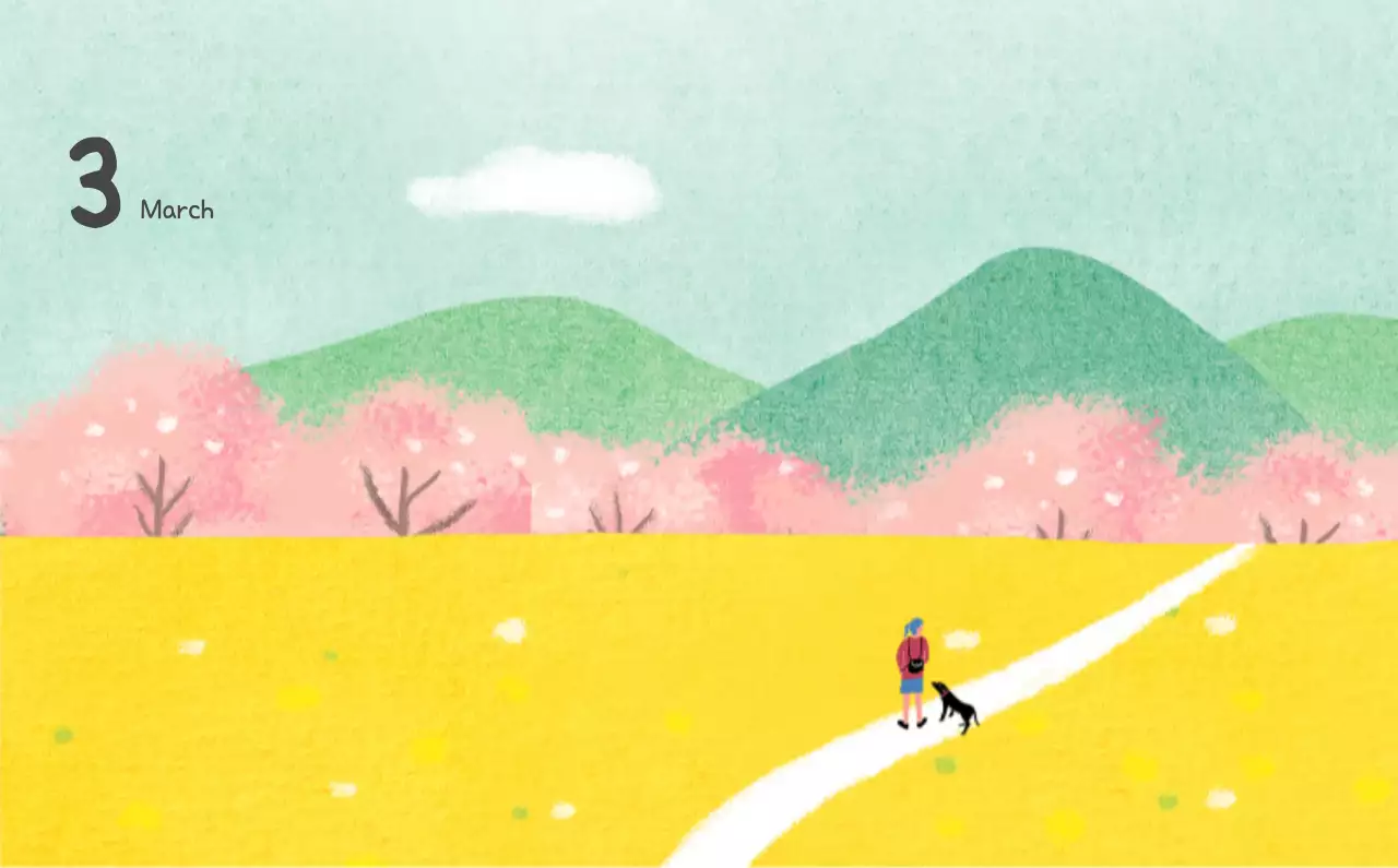 포근한 일러스트가 인상적인 귀여운 달력