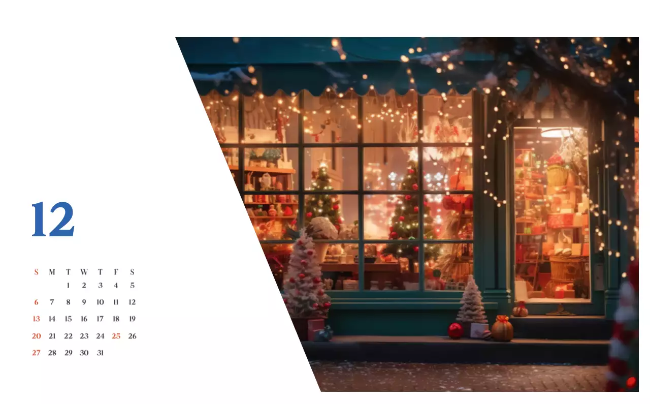 계절별 풍경 사진이 담긴 병원 달력