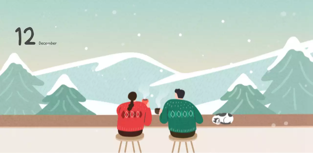 포근한 일러스트가 인상적인 귀여운 달력