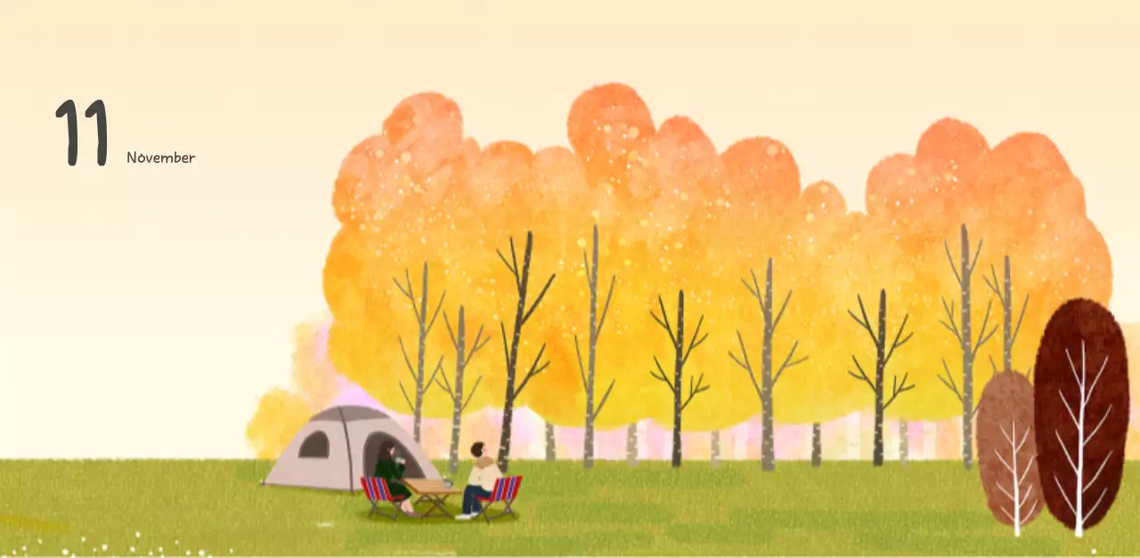 포근한 일러스트가 인상적인 귀여운 달력