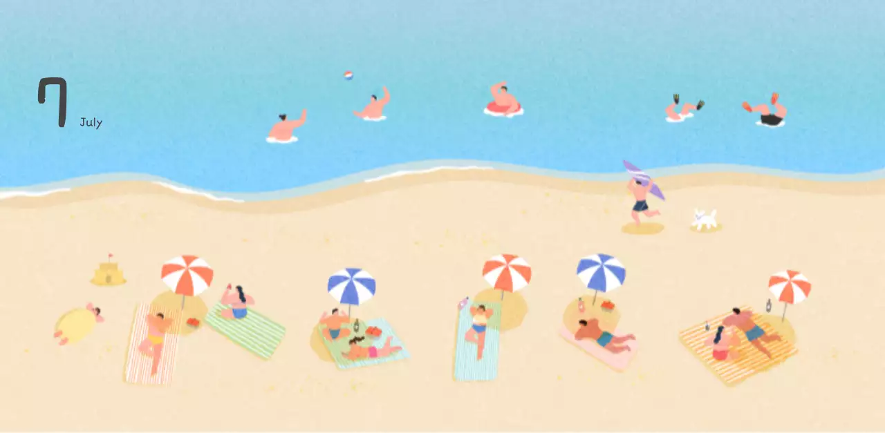 포근한 일러스트가 인상적인 귀여운 달력