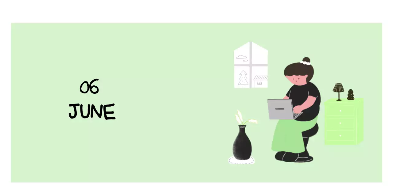 알록달록한 귀여운 일상 일러스트 컨셉