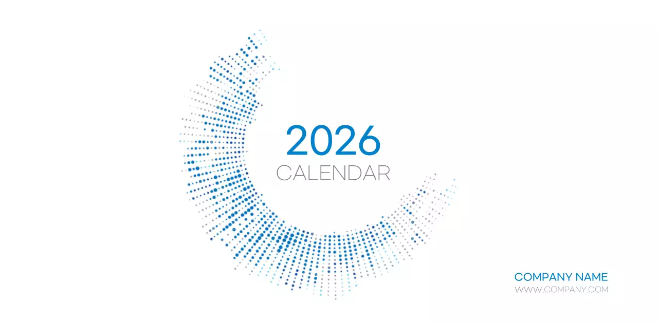 화이트톤 심플한 기업용 탁상달력