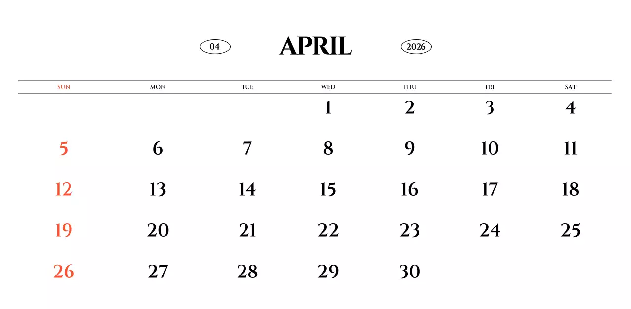 흑백 감성적인 여행 사진 컨셉의 심플한 스타일 벽걸이 달력