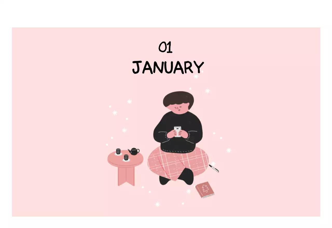 알록달록한 귀여운 일상 일러스트 컨셉