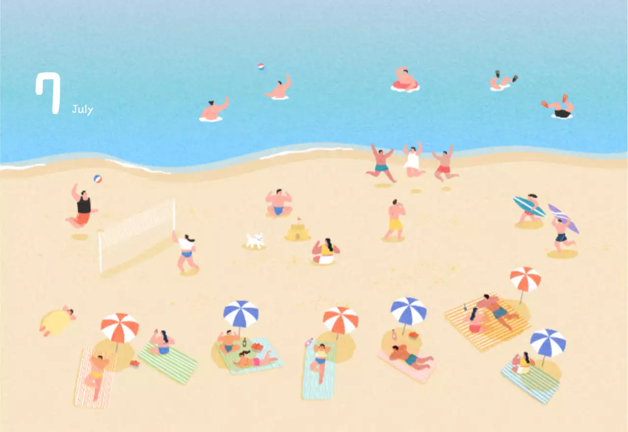 포근한 일러스트가 인상적인 귀여운 달력