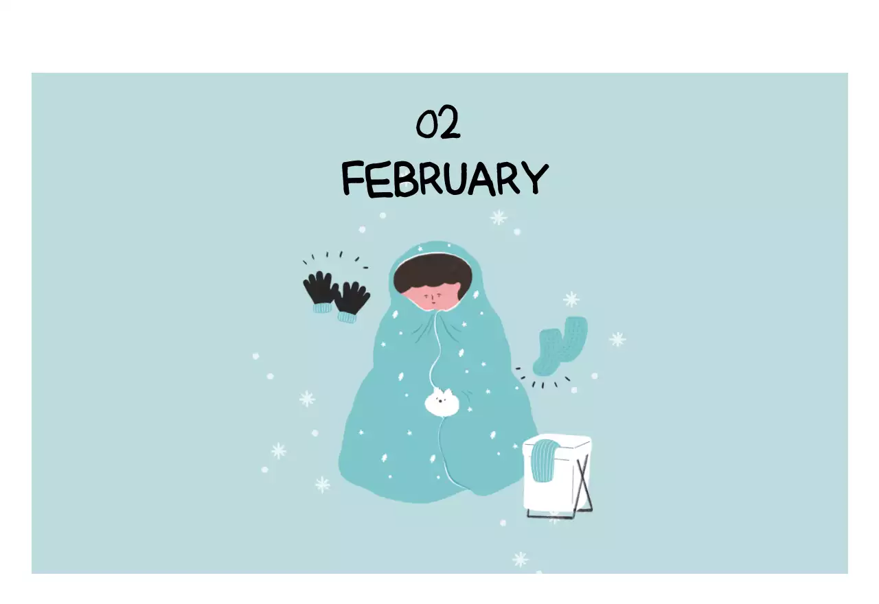 알록달록한 귀여운 일상 일러스트 컨셉