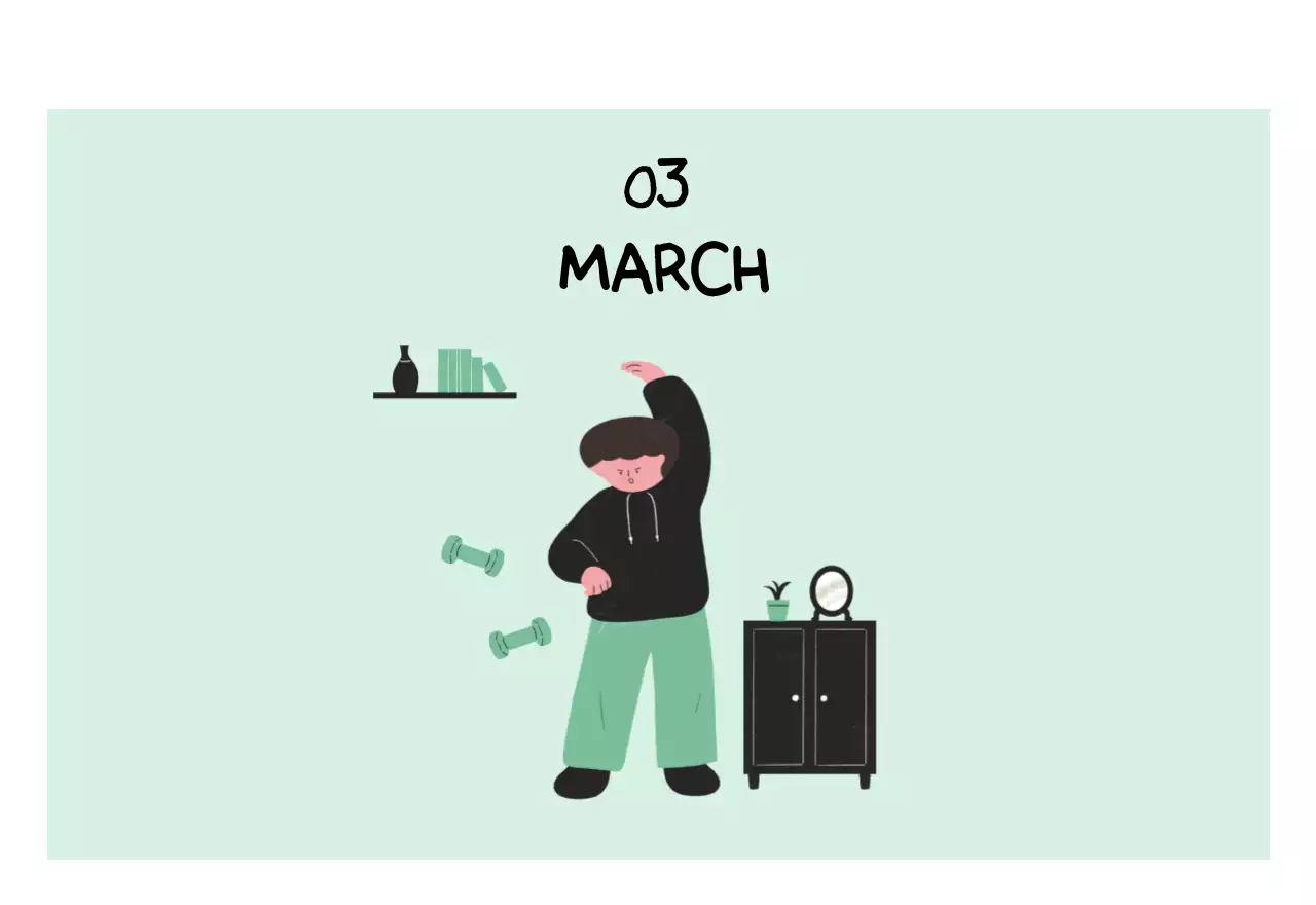 알록달록한 귀여운 일상 일러스트 컨셉