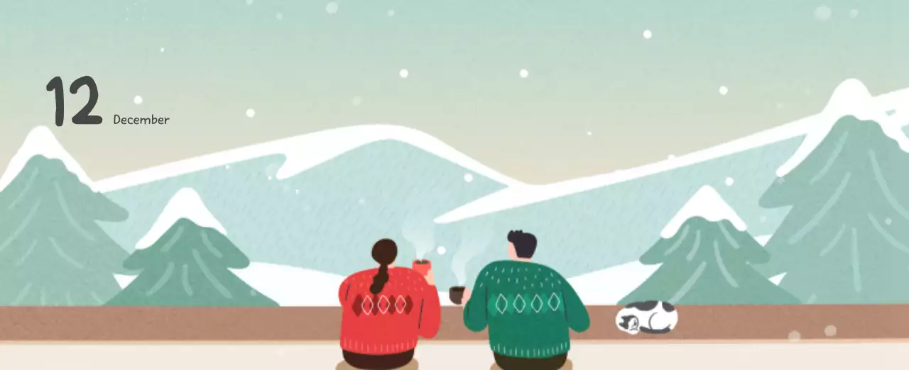 포근한 일러스트가 인상적인 귀여운 달력