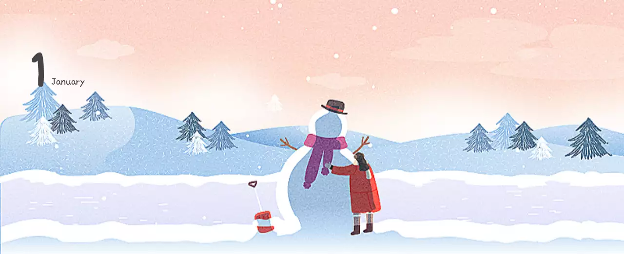 포근한 일러스트가 인상적인 귀여운 달력