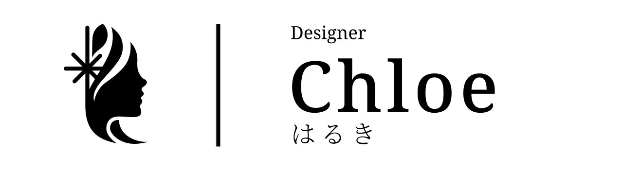 黒 シンプル デザイン サロンロゴ