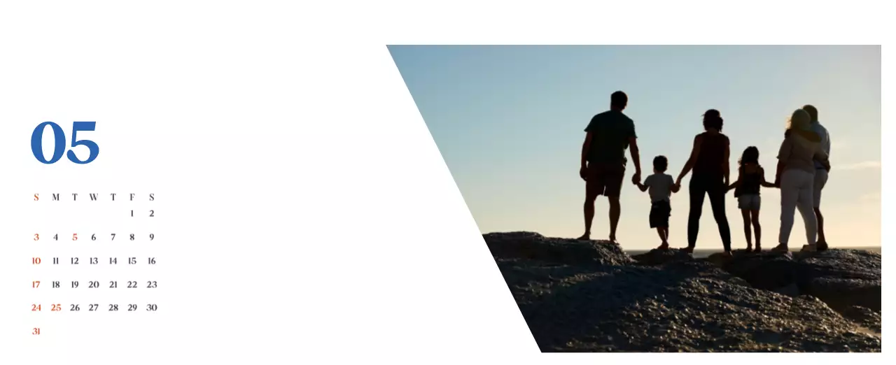 계절별 풍경 사진이 담긴 병원 달력