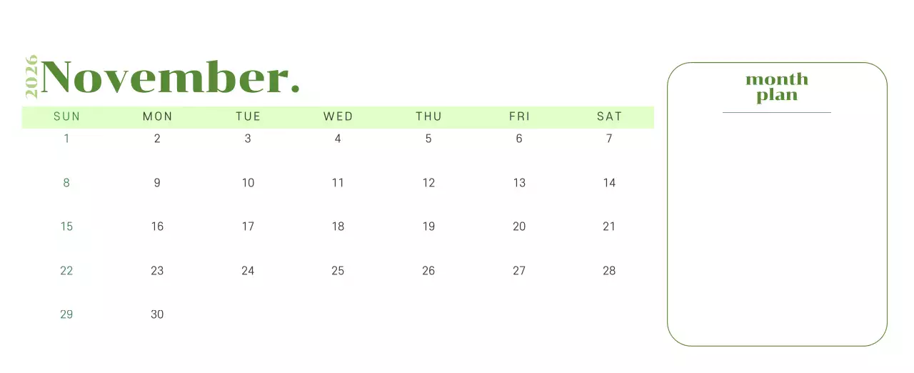 옐로우와 그린 배경에 청소년 일러스트가 담긴 달력