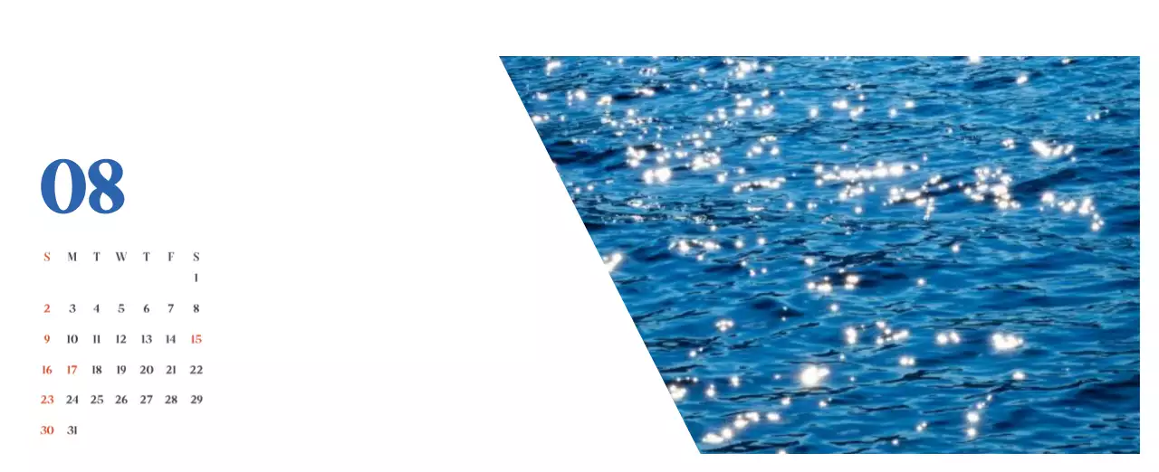 계절별 풍경 사진이 담긴 병원 달력