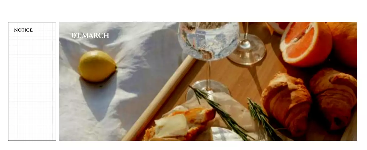 흑백 감성적인 여행 사진 컨셉의 심플한 스타일 벽걸이 달력