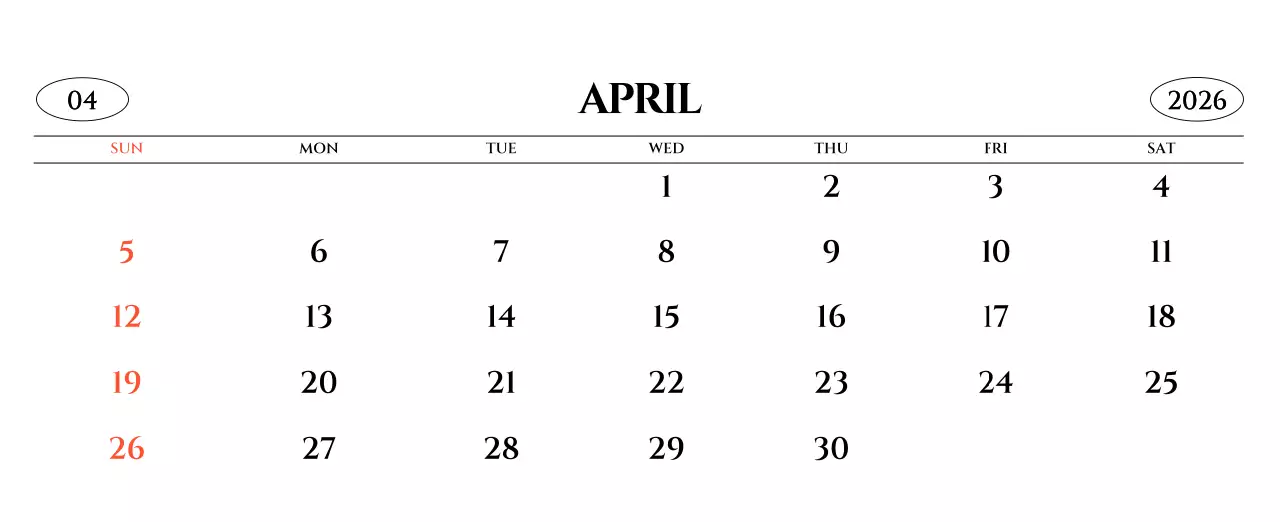 흑백 감성적인 여행 사진 컨셉의 심플한 스타일 벽걸이 달력