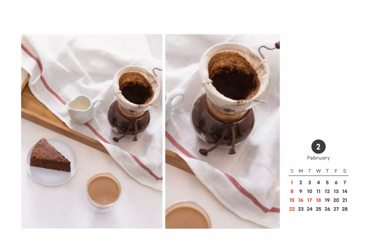 화이트와 브라운의 감성 카페