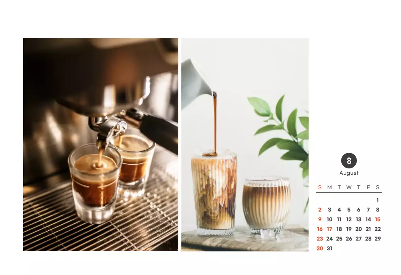 화이트와 브라운의 감성 카페