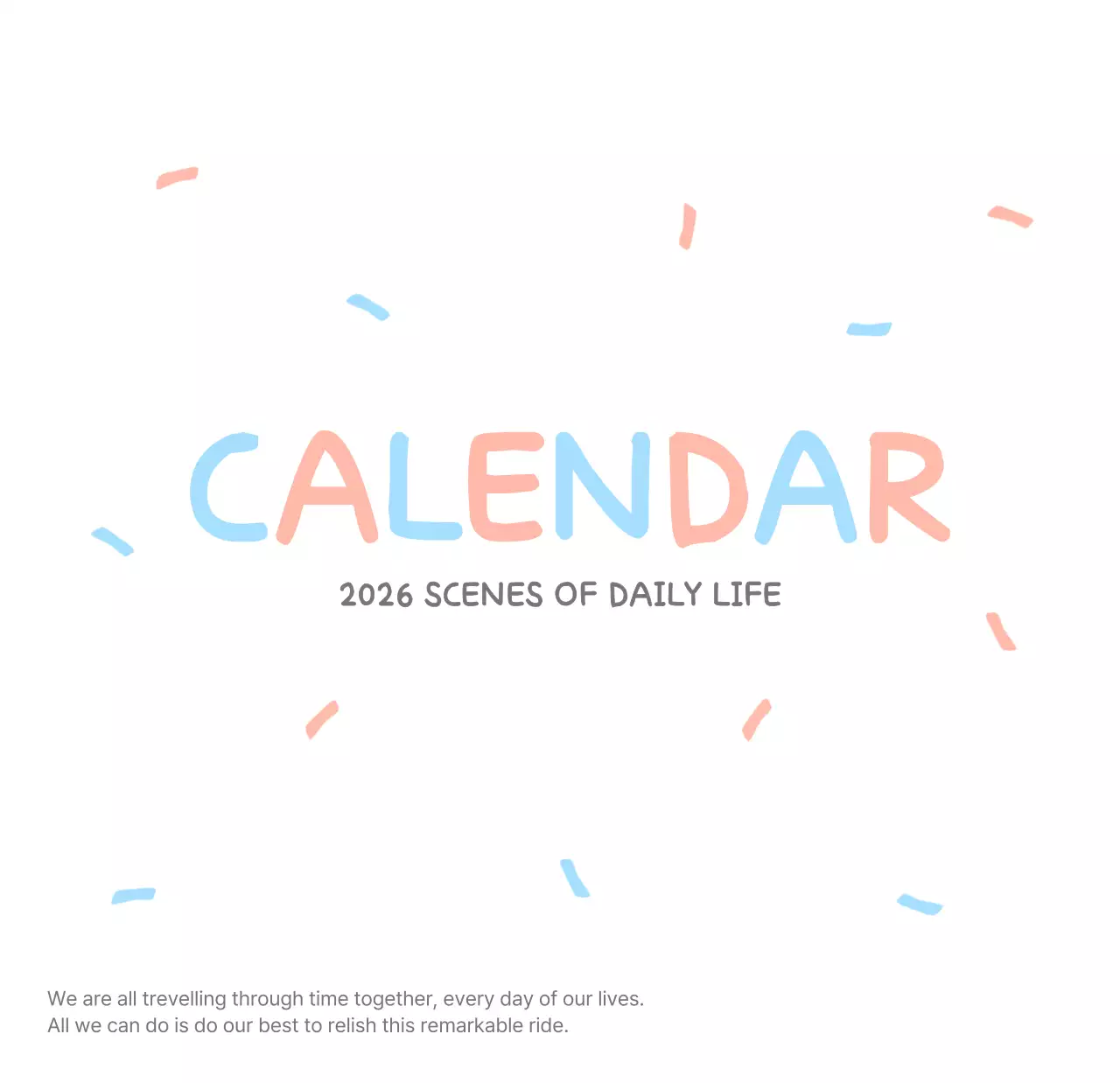 포근한 일러스트가 인상적인 귀여운 달력