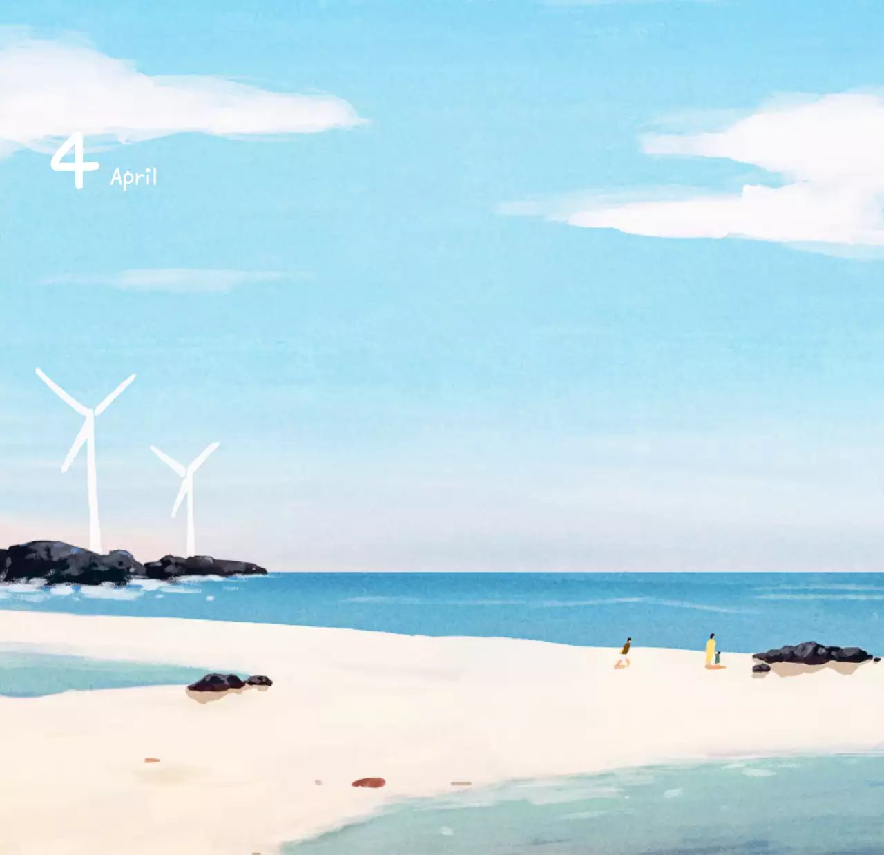 포근한 일러스트가 인상적인 귀여운 달력