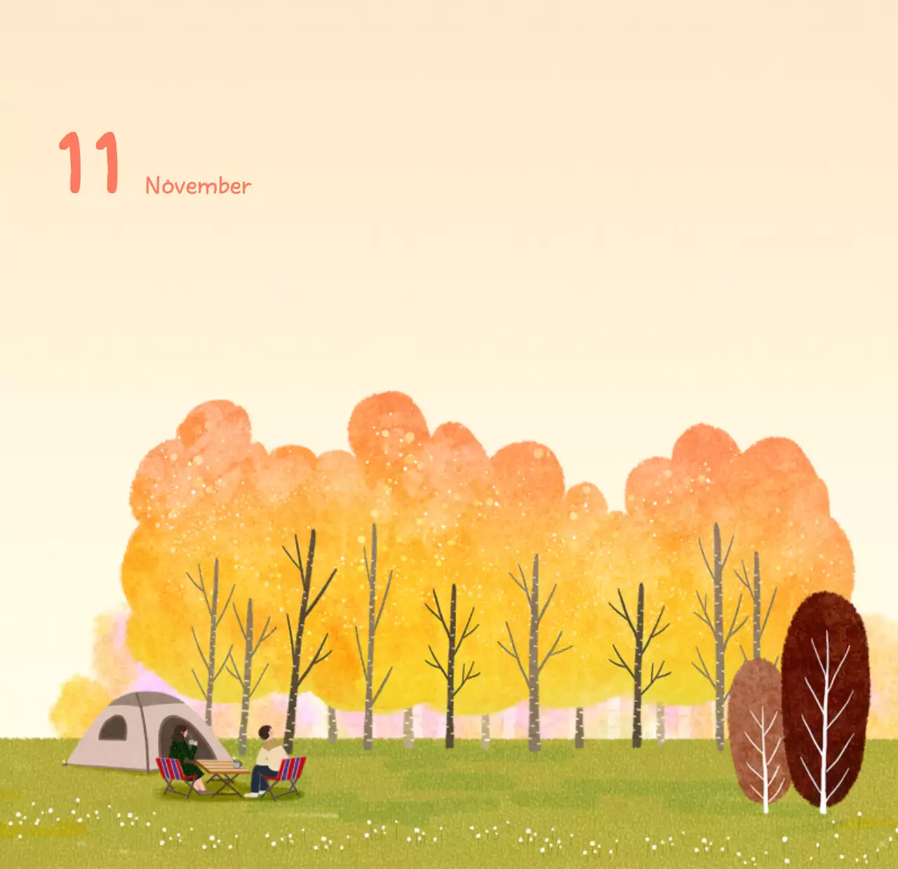 포근한 일러스트가 인상적인 귀여운 달력